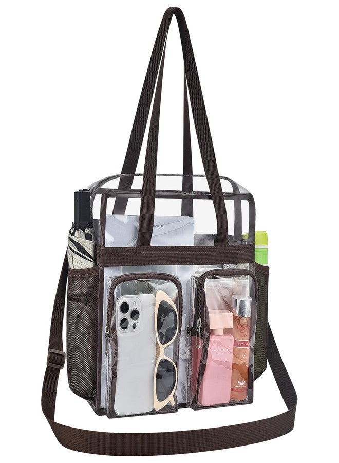 Oraben Clear Bag for Stadium Events 12x6x12 Clear Tote Bag for Women Transparent Lunch Bag for Work Sports Concert - Image 1